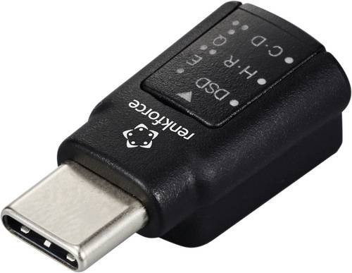 Renkforce USB-C auf 3,5 mm Klinke Adapter in Schwarz RF-GSB-172 - Bild 1