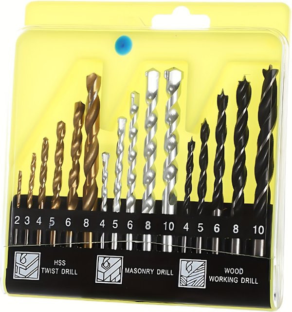 NIUXIANG Holzbohrer-Set mit Hartmetallspitze und flachem Schaft, 7-teilig: 2 mm, 3 mm, 4 mm, 5 mm, 6 mm, 8 mm, 10 mm - Bild 1