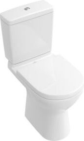 Villeroy & Boch Stand-WC O.NOVO Tiefspüler in Weiß mit horizontalem Abgang und Rimless-Technik, B/T: 36 x 67 cm - Bild 1