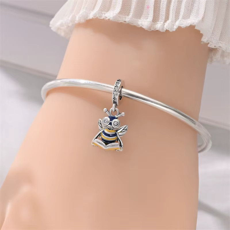 Charms Anhänger Biene, 925 Silber, Zirkonia, Damen - Bild 2