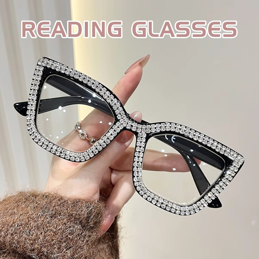 WEIPO Lesebrille Cat-Eye, Vollrand, Kunststoff, Unisex, Blaulichtfilter - Bild 1