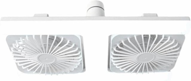 FufaDoors LED Deckenventilator mit Fernbedienung und RGB-Beleuchtung, Weiß, 60W - Bild 1