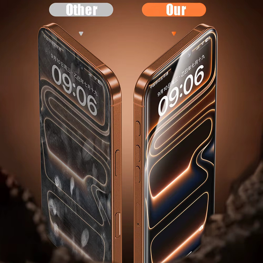 KaiYingF Schutzglasfolie aus gehärtetem Glas mit oleophober Beschichtung, transparent, 3-5 Stück für iPhone 17 16 15 14 13 12 11 Pro Max Plus XR - Bild 3