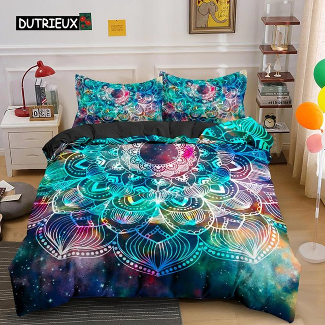3-teiliges Boho-Bettwäscheset mit Kissenbezug von Binchi Outdoor Product in Multicolour, Material Polyester, B/H: 200 x 230 cm - Bild 1