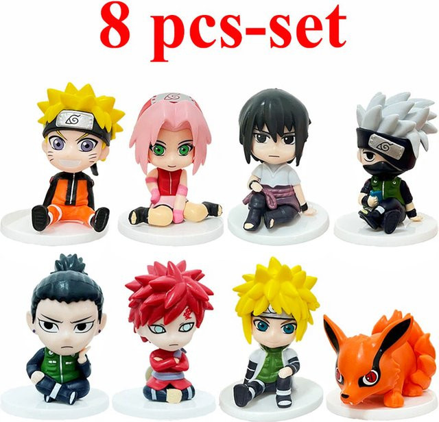 Bandai Naruto, Q-Version Figuren, 8-teiliges Set, Bunt / Mehrfarbig - Bild 1