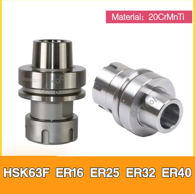HSK63F Werkzeughalter für CNC-Gravurmaschinen und Holzbearbeitungsmaschinen in Silber - Bild 1