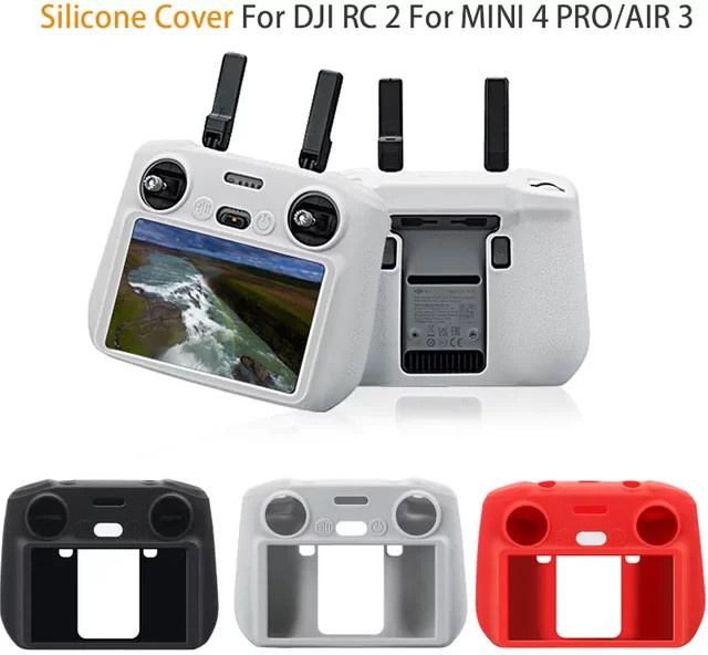 DJI Silikon-Schutzhülle für RC 2 Fernbedienung, kompatibel mit DJI Neo 2, Mini 4 Pro, Mini 5 Pro und Air 3S, Farbe: Grau - Bild 1