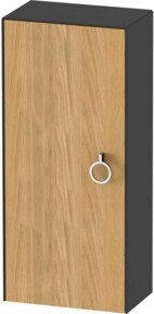 Duravit Halbhochschrank White Tulip in Weiß mit Glastüren, B/T/H: 40 x 24 x 88 cm - Bild 1