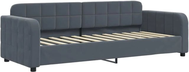 vidaXL Schlafsofa aus Samt in Grau mit Schlaffunktion, B/T/H: 200 x 80 x 71 cm - Bild 1
