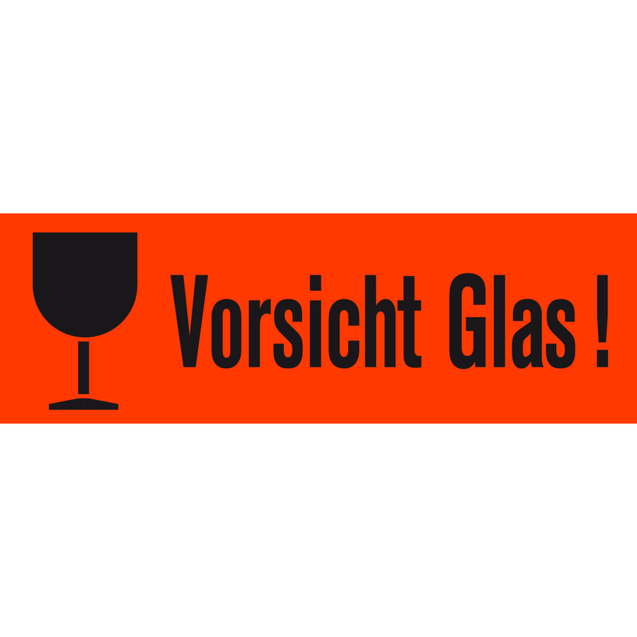 HERMA Hinweisetiketten aus Papier in Rot, Schwarz und Orange, B: 118 mm, H: 39 mm - Bild 2