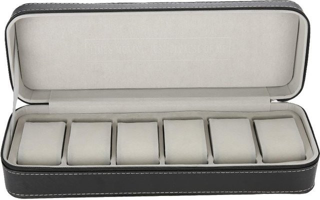 CosyHome Uhrenbox, 6 Slots, weiß - Bild 1