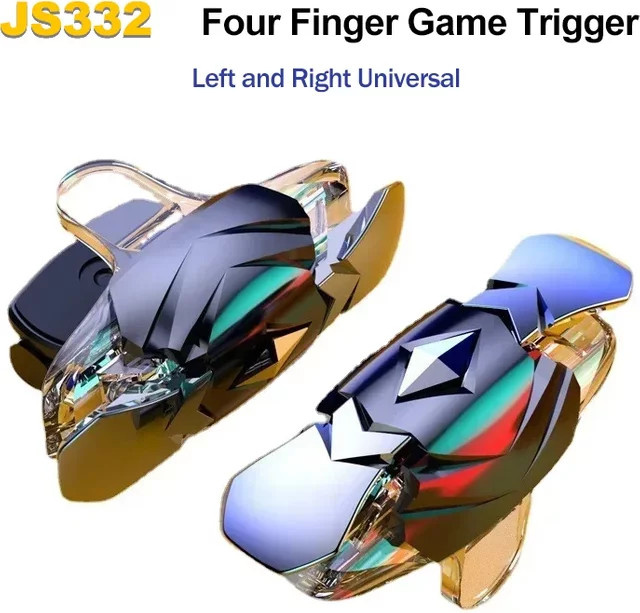 JS332 Handy Gamepad Joysticks L1 R1 Trigger für PUBG und Shooter Zubehör für iPhone und Android - Bild 1