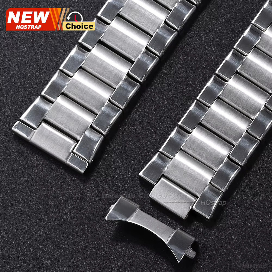 HQstrap Uhrenarmband Edelstahl, silber, Unisex, 20 mm, 22 mm, 24 mm - Bild 3