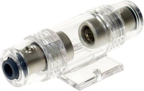 AGU Car-HiFi Glas-Sicherungshalter in Silber und Transparent ACV 30.3801-01s - Bild 1