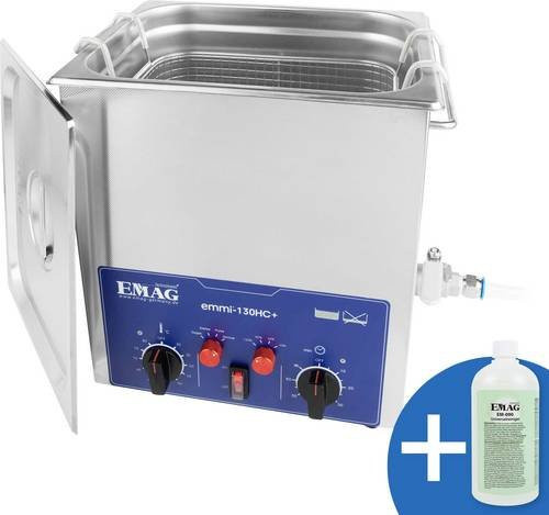Emag Emmi 130HC Plus Ultraschallreiniger Universal 480W mit Heizung in Silber aus Edelstahl - Bild 1