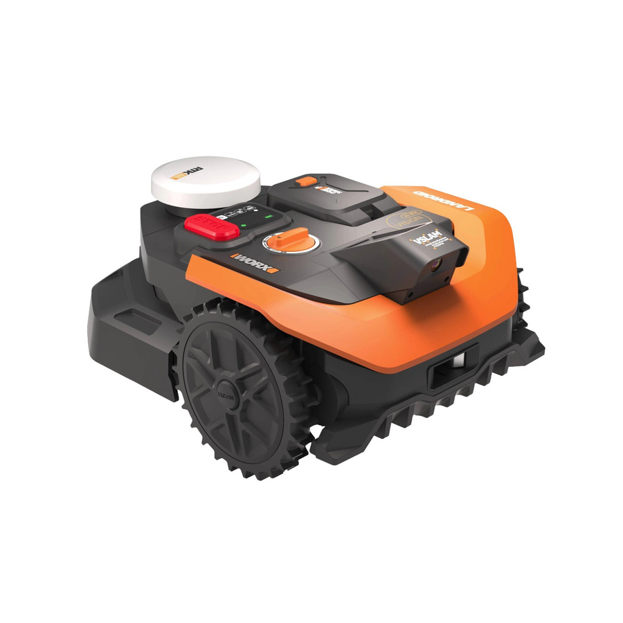 Worx Landroid Vision Cloud S303 WR303E Mähroboter ohne Begrenzungskabel in Orange mit Worx PowerShare Technologie - Bild 2