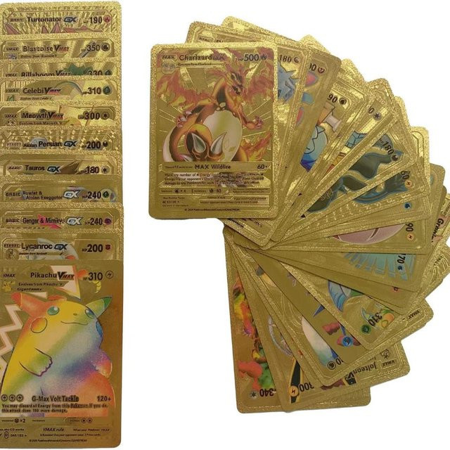 Pokémon Sammelkarten, 55-teiliges Set, gold, englisch - Bild 1