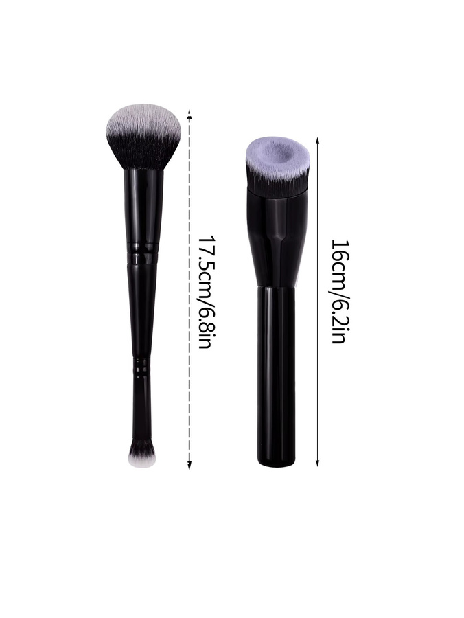 KOSSHOW Grundierungspinsel, Doppelkopf-Make-up-Pinsel, 2 Stück, Unisex - Bild 6