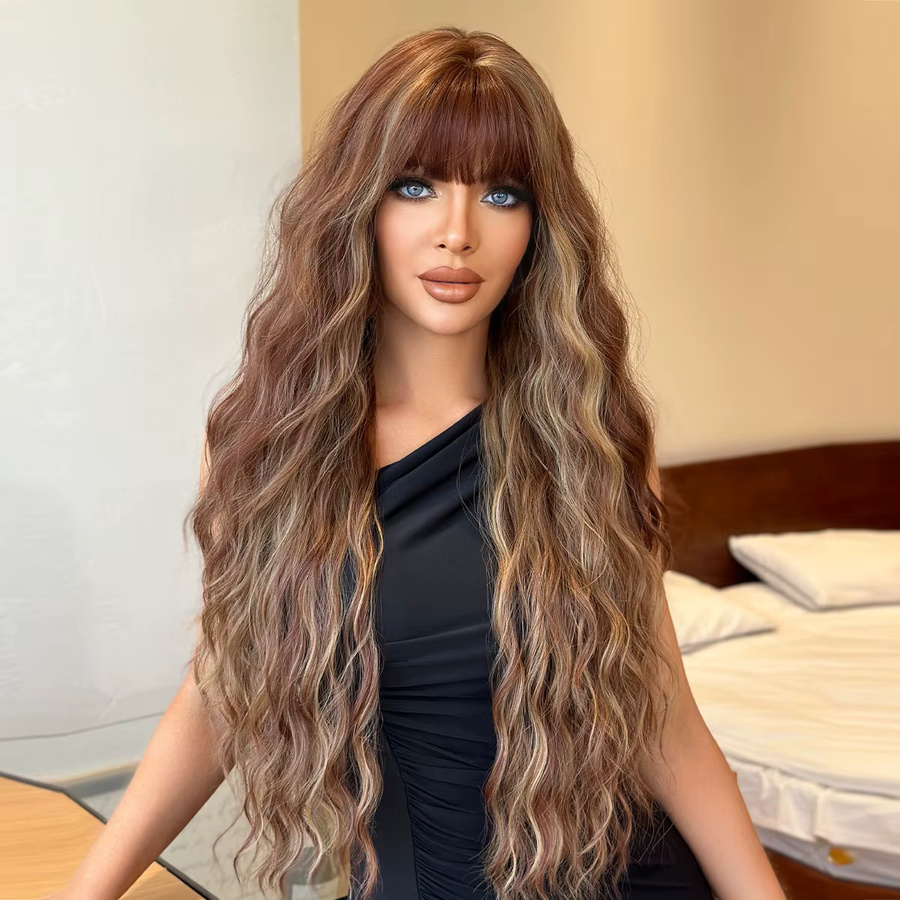 7JHH WIGS Perücke, braun, Wasserwellenmuster, Damen - Bild 2