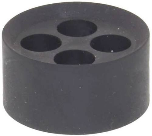 Wiska Mehrfachdichteinsatz MFD 40/04/110 schlagfest mit Zugentlastung aus Kunststoff in Schwarz RAL 9005 25 Stück - Bild 1
