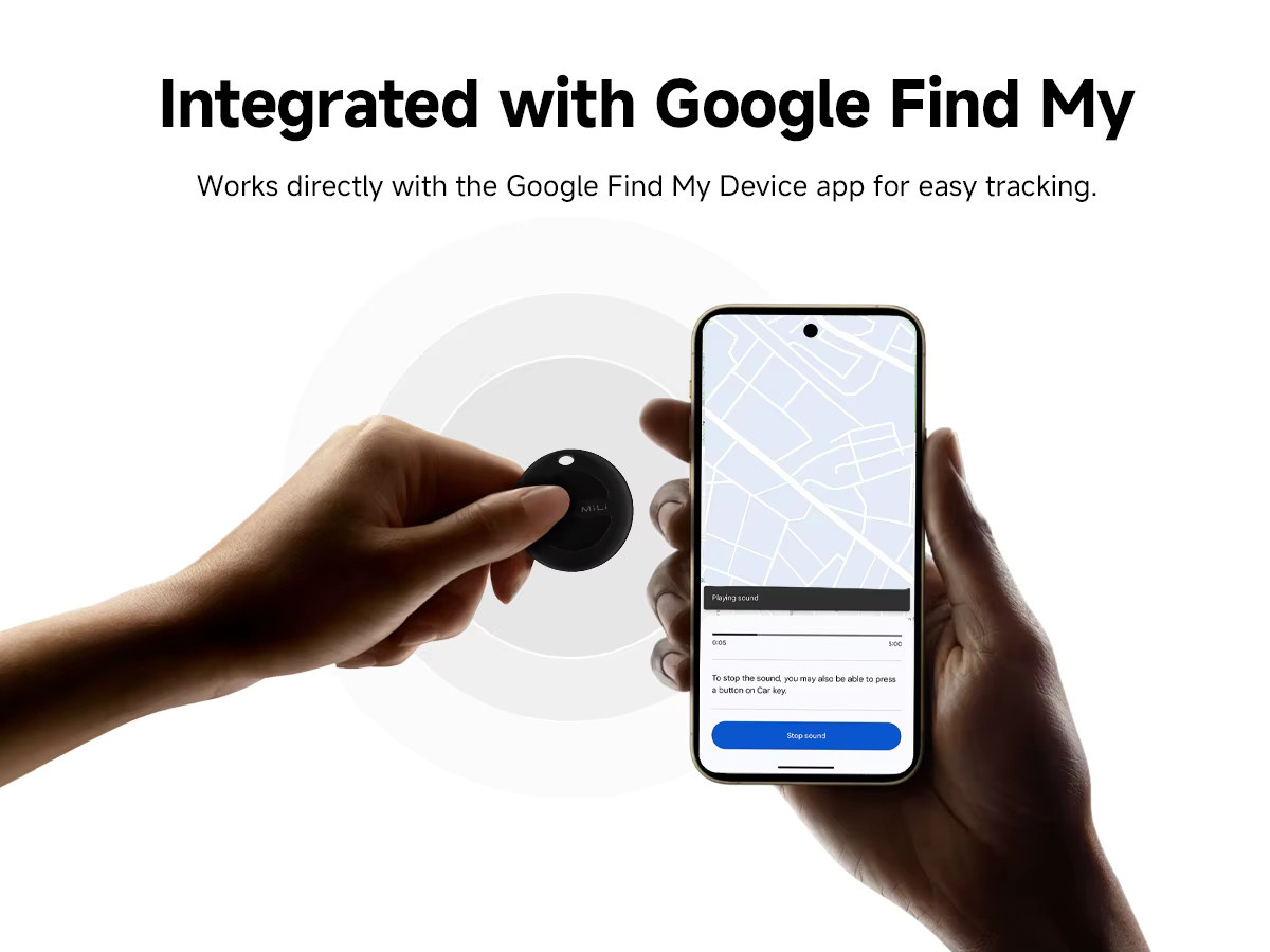 Mitag Tracker Tag Android Item Finder für Google Find My Device App zum Tracking von Schlüsseln, Taschen und Geldbörsen in Schwarz oder Weiß - Bild 3