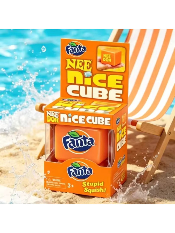 Schylling Needoh sensorischer Quetsch-Würfel, orange - Bild 2