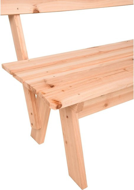 Garden Pleasure Bank Rangun aus Holz in Braun, B/T/H: 81,5 x 60 x 150 cm, FSC-zertifiziert - Bild 1
