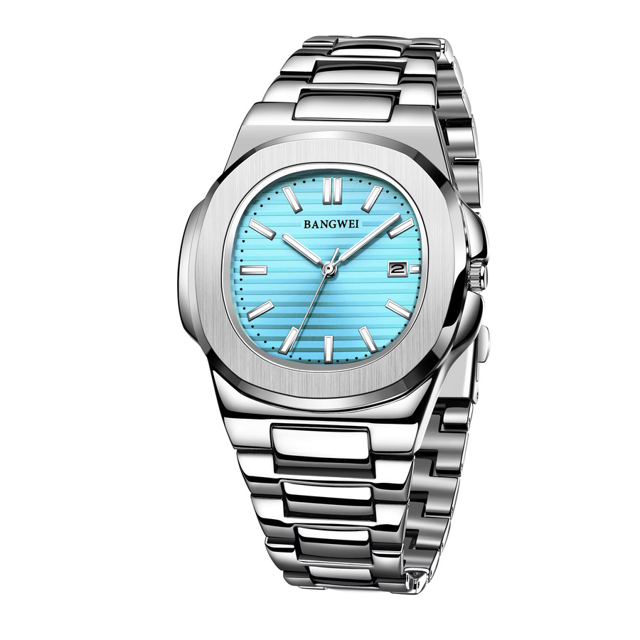 LIGE Armbanduhr Edelstahl, Quarz, Silber, Herren - Bild 7