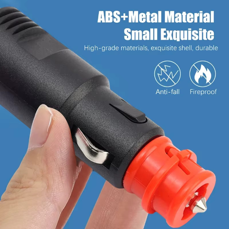 Universeller Auto-Zigarettenanzünder-Stecker in Schwarz, 12 V-24 V, 8 A, europäischer Stil, lötfreier Hochleistungs-Stecker für dein Auto - Bild 3