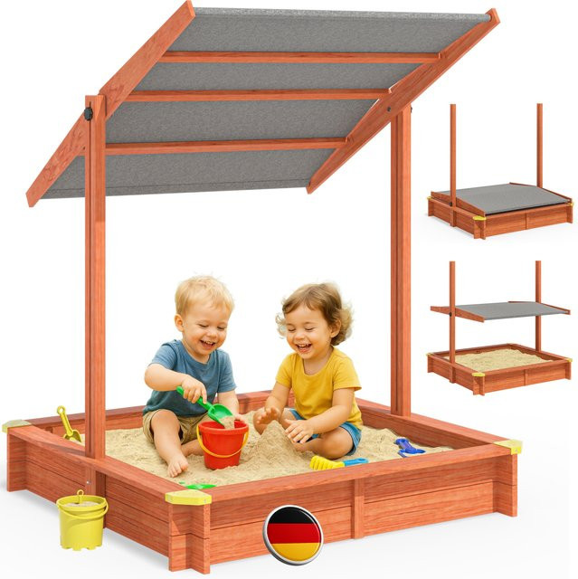 Sandkasten Sami mit UV-Schutz 50+ B/T/H: 120 x 120 x 0 cm - Bild 1