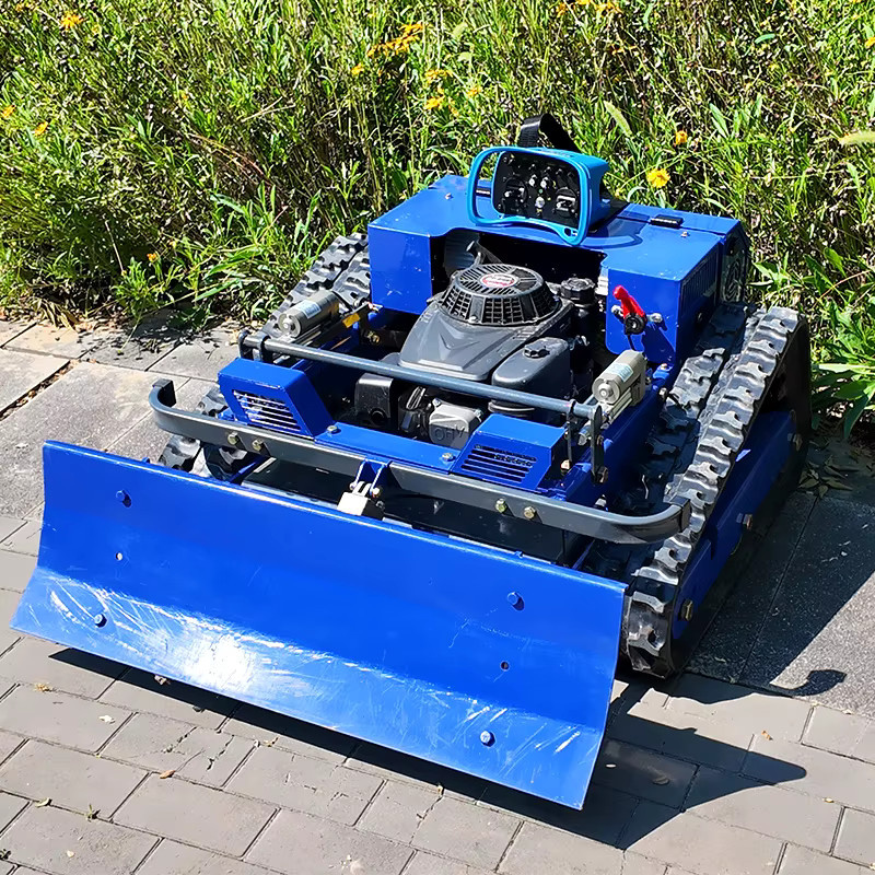 AIWEIYA ferngesteuerter Roboter-Rasenmäher All-Terrain Grasschneidemaschine in Blau - Bild 2