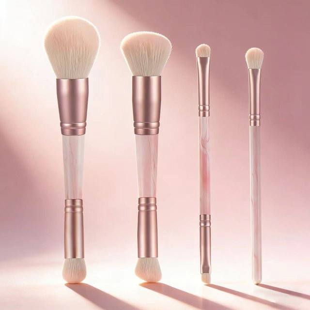 Doppelseitiger Multifunktions-Make-up-Pinsel für Puder, Rouge, Concealer, Konturierung, Lidschatten & Augenbrauen, Unisex - Bild 1