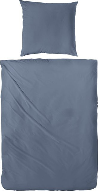 H.G. Hahn Bettwäsche aus Mako-Satin in Blau - Bild 1