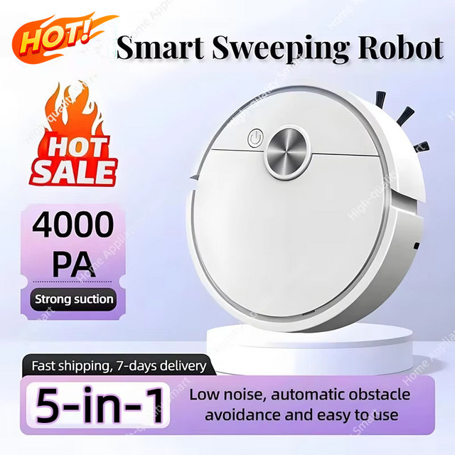 XMSJ Smart Sweep Mop 5-in-1 Kehrroboter mit USB-Aufladung zur automatischen Heimreinigung - Bild 1