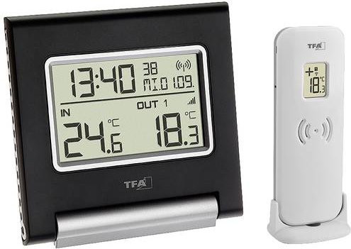 TFA Dostmann SPOT Funk-Thermometer digital Schwarz 30.3030.01 - Bild 1