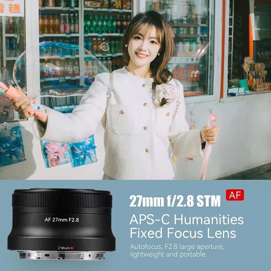 7artisans AF 27 mm F2,8 Autofokus-Objektiv für Sony E, Fujifilm XF und Nikon Z in Schwarz - Bild 3