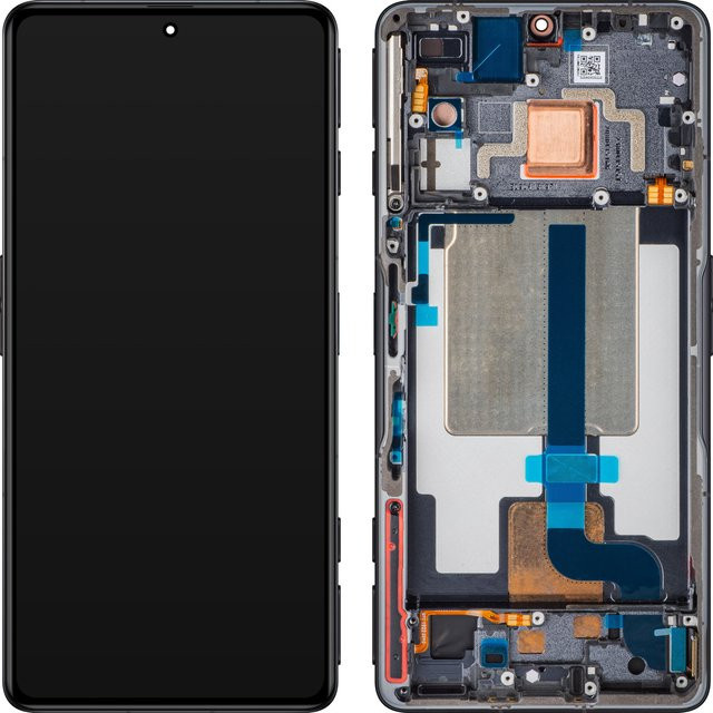 Xiaomi Poco F4 GT Display mit Touchscreen und Rahmen, Schwarz (Stealth Black) - Bild 1