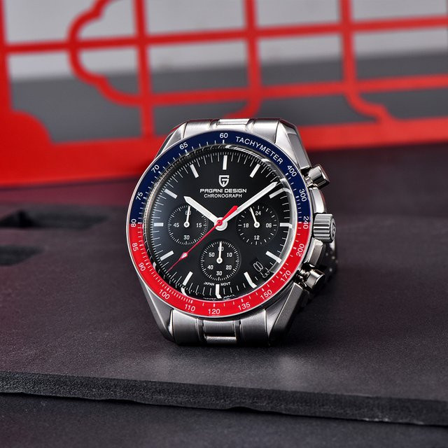 Pagani Design Chronograph, Quarz, Edelstahl, Saphirglas, Herren - Bild 1