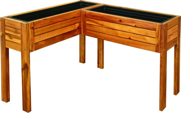 Hochbeet Tara von Hardin1fachgut aus Akazienholz in Braun, B/T/H: 88 x 64 x 60 cm
