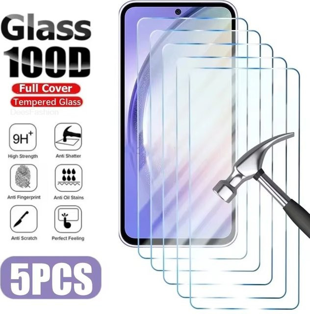 AKABEILA HD Panzerglas Displayschutzfolie für Samsung Galaxy S26 Ultra S25 S24 S23 FE A57 A56 A37 A36 A55 5G A26 A16 A06 A17 A07 A35 in Transparent - Bild 1