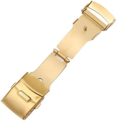 Puntos Uhrenschnalle Edelstahl, gold, 18mm, Unisex - Bild 1