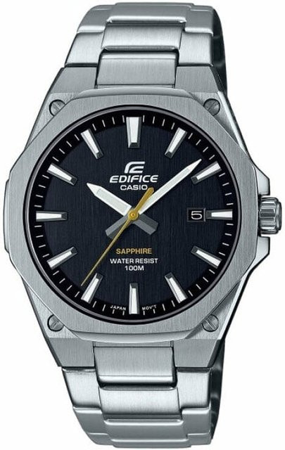 Casio Armbanduhr, Quarz, Edelstahl, Schwarz, 40 mm, Herren - Bild 1