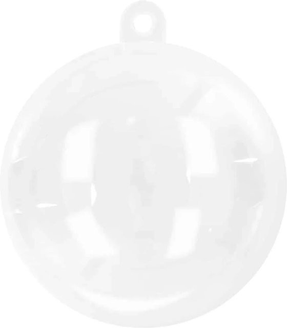 vidaXL Weihnachtskugeln Set aus Kunststoff, 200 Stück, Transparent, Durchmesser: 5 cm - Bild 1