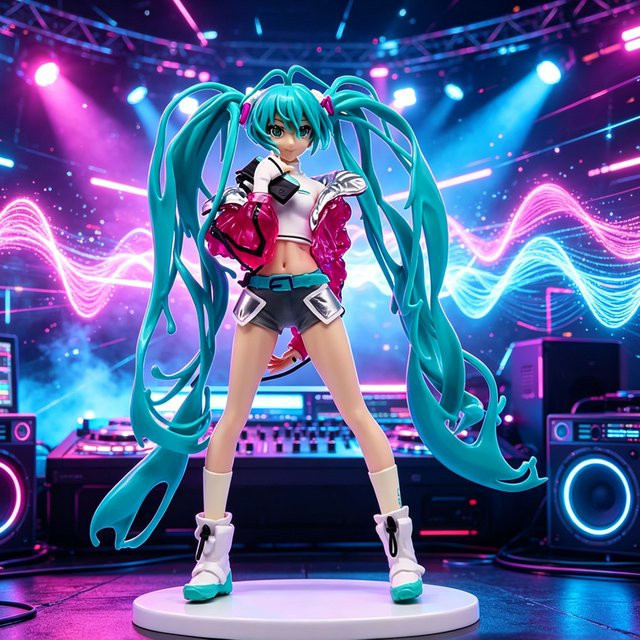 Bandai Hatsune Miku Anime Actionfigur, Bunt / Mehrfarbig, Kunststoff - Bild 1