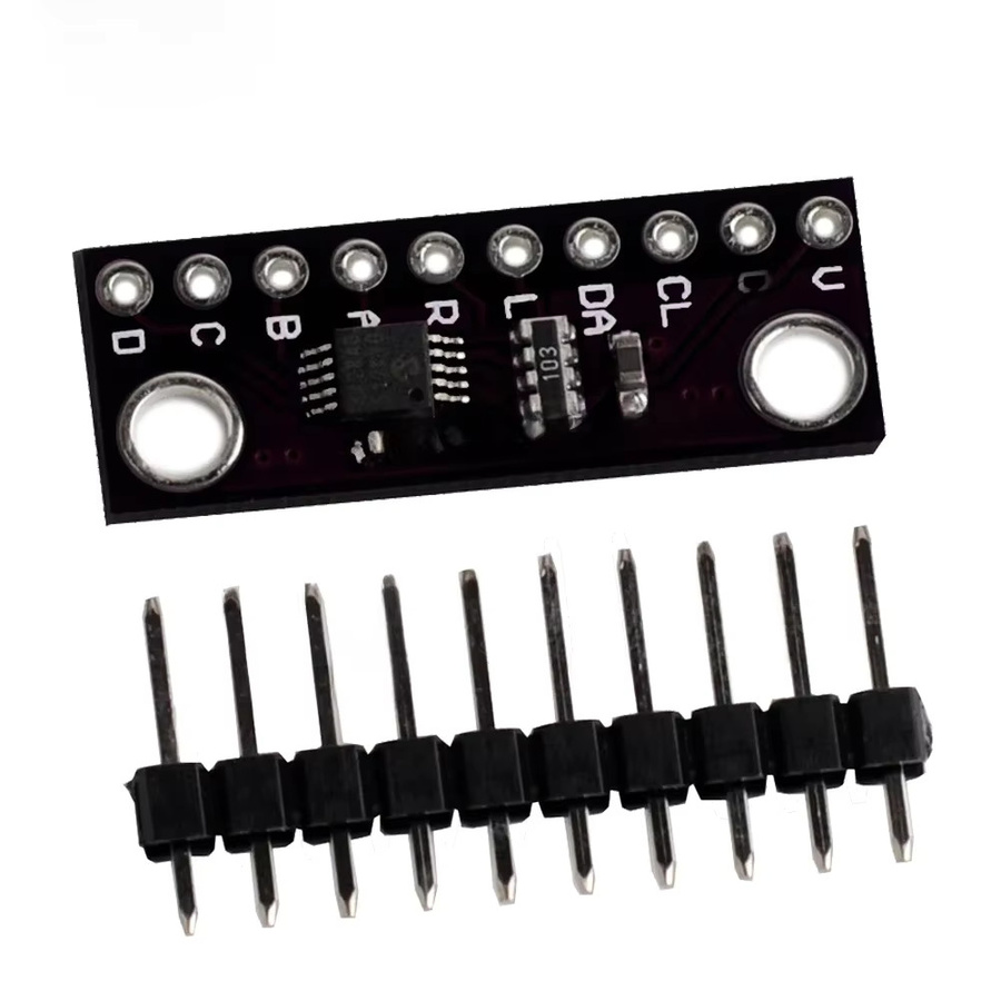 DIYmalls MCP4728 12-Bit DAC Modulplatine GY-MCP4728 Digital-Analog-Wandler Breakout-Sensor für Arduino in Schwarz - Bild 4