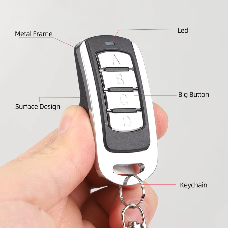 KEBIDUMEI RF Fernbedienung Duplikator Multi-Frequenz 286 MHz-868 MHz mit 433 MHz Grabber Clone Funktion als Schlüsselanhänger Hand Sender - Bild 3
