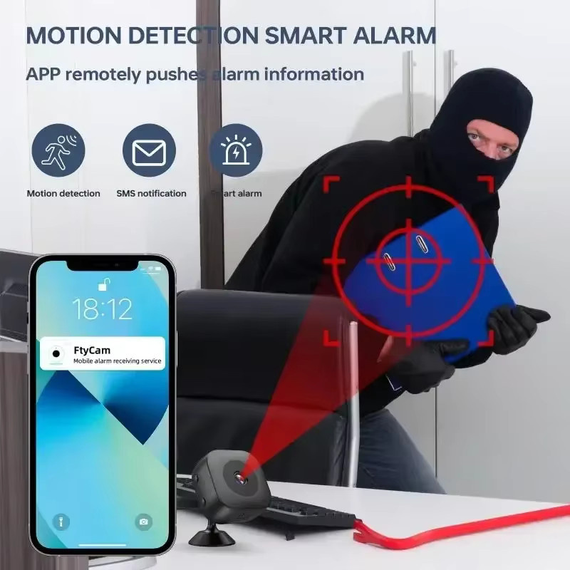 Lenovo Mini Security Camera Pro 4K FullHD WLAN-Überwachungskamera in Schwarz mit 2-Wege-Audio, Bewegungserkennung und Infrarot-Nachtsicht - Bild 4