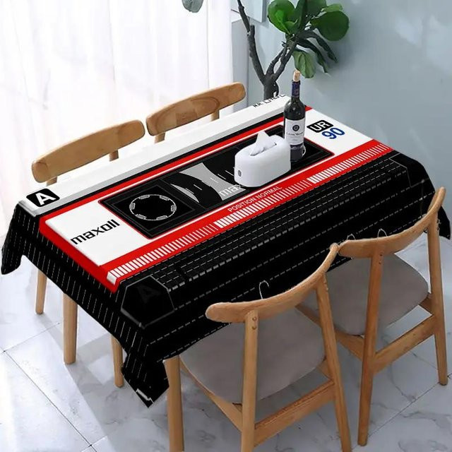 Rechteckige Tischdecke von JINGYUE Pet mit geometrischem Kassettenband-Muster in Multicolour aus Polyester, B/L: 140 x 200 cm - Bild 1