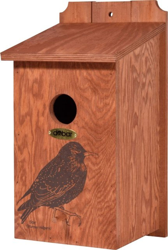 DOBAR Nistkasten aus Holz in Braun, B/H/T: 20 x 38 x 19 cm - Bild 4