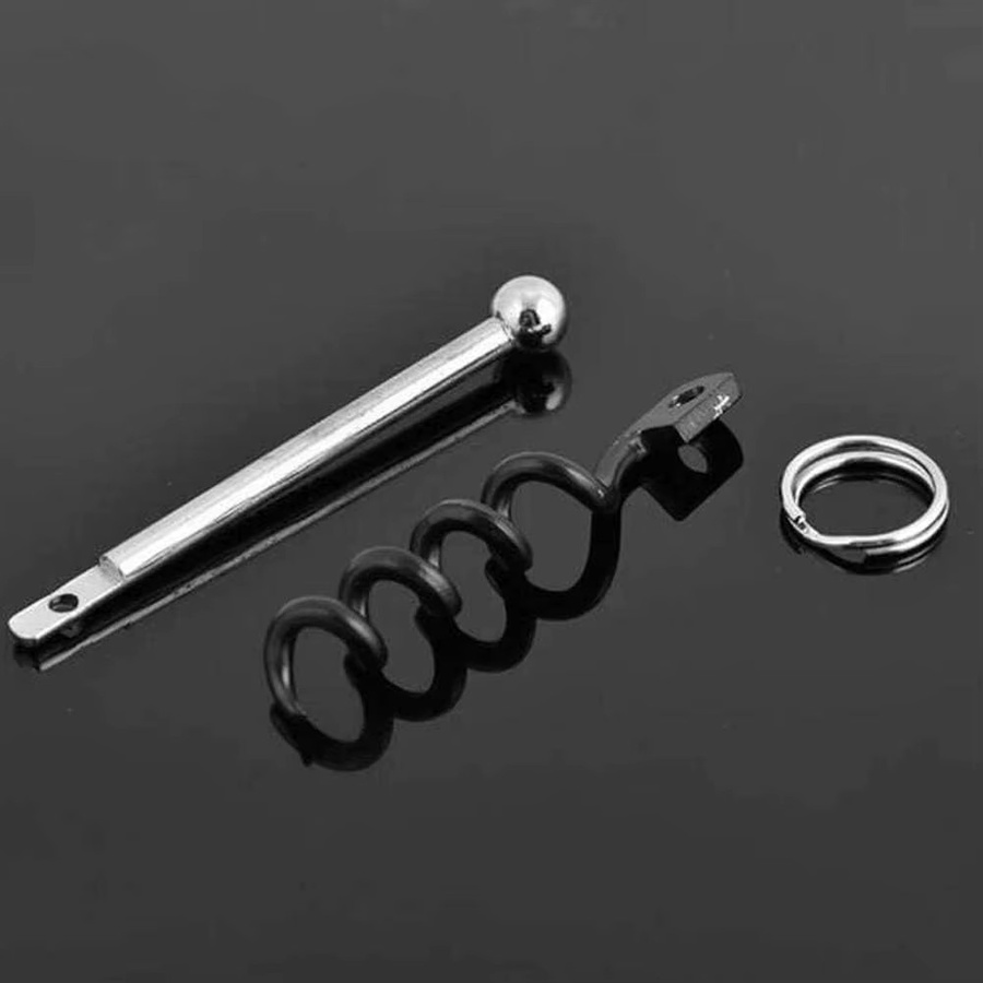 ETRSUNTECH Korkenzieher Set aus Edelstahl in Schwarz, 4er Pack tragbare Spirale Flaschenöffner für Wein und Bier - Bild 4